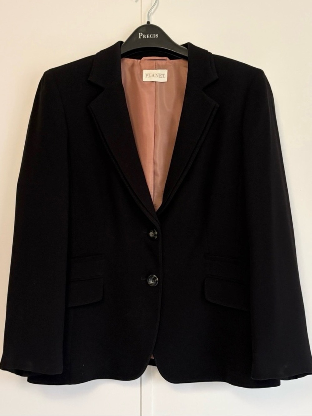 Classic Black Women's Blazer - Tailored Two-Button Jacket
